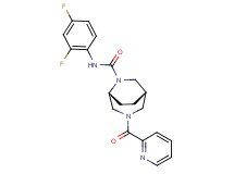 (1S*,5R*)-N-(2,4-difluorophenyl)-3-(pyridin-2-ylcarbonyl)-3,6-diazabicyclo[3.2.2]nonane-6-carboxamide