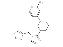 2-methyl-4-{3-[1-(1,3-thiazol-4-ylmethyl)-1H-imidazol-2-yl]piperidin-1-yl}pyridine
