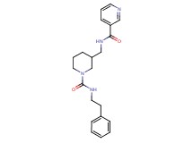 N-[(1-{[(2-phenylethyl)amino]carbonyl}-3-piperidinyl)methyl]nicotinamide