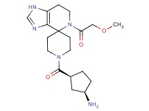 (rel-(1R,3S)-3-{[5-(methoxyacetyl)-1,5,6,7-tetrahydro-1'H-spiro[imidazo[4,5-c]pyridine-4,4'-piperidin]-1'-yl]carbonyl}cyclopentyl)amine dihydrochloride