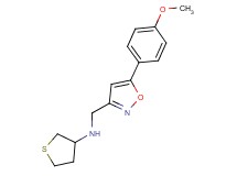 N-{[5-(4-methoxyphenyl)isoxazol-3-yl]methyl}tetrahydrothiophen-3-amine