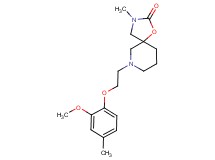 7-[2-(2-methoxy-4-methylphenoxy)ethyl]-3-methyl-1-oxa-3,7-diazaspiro[4.5]decan-2-one
