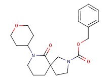 benzyl 6-oxo-7-(tetrahydro-2H-pyran-4-yl)-2,7-diazaspiro[4.5]decane-2-carboxylate