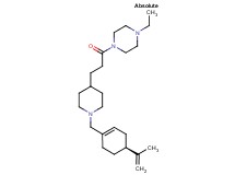 1-ethyl-4-[3-(1-{[(4S)-4-isopropenyl-1-cyclohexen-1-yl]methyl}-4-piperidinyl)propanoyl]piperazine