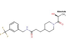 3-{1-[(2S)-2-hydroxypropanoyl]piperidin-4-yl}-N-[3-(trifluoromethyl)benzyl]propanamide