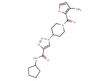 N-cyclopentyl-1-[1-(3-methyl-2-furoyl)piperidin-4-yl]-1H-1,2,3-triazole-4-carboxamide