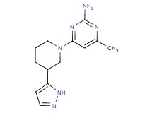 4-methyl-6-[3-(1H-pyrazol-5-yl)piperidin-1-yl]pyrimidin-2-amine