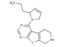 4-(2-propyl-2,5-dihydro-1H-pyrrol-1-yl)-5,6,7,8-tetrahydropyrido[4',3':4,5]thieno[2,3-d]pyrimidine dihydrochloride