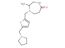 2-methyl-1-{[5-(pyrrolidin-1-ylmethyl)-2-thienyl]methyl}-1,4-diazepan-5-one