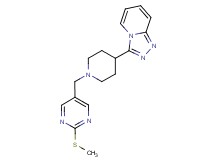 3-(1-{[2-(methylthio)pyrimidin-5-yl]methyl}piperidin-4-yl)[1,2,4]triazolo[4,3-a]pyridine