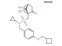 N-[4-(cyclobutylmethoxy)benzyl]-N-cyclopropyl-1-[(1S,4R)-7,7-dimethyl-2-oxobicyclo[2.2.1]hept-1-yl]methanesulfonamide