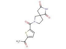 7-[(5-acetyl-2-thienyl)carbonyl]-2,7-diazaspiro[4.4]nonane-1,3-dione