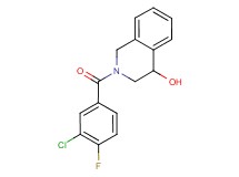 2-(3-chloro-4-fluorobenzoyl)-1,2,3,4-tetrahydroisoquinolin-4-ol