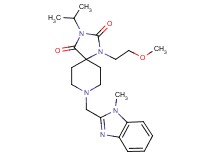 3-isopropyl-1-(2-methoxyethyl)-8-[(1-methyl-1H-benzimidazol-2-yl)methyl]-1,3,8-triazaspiro[4.5]decane-2,4-dione