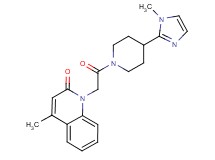 4-methyl-1-{2-[4-(1-methyl-1H-imidazol-2-yl)-1-piperidinyl]-2-oxoethyl}-2(1H)-quinolinone
