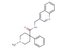 1-methyl-4-phenyl-N-(quinolin-3-ylmethyl)piperidine-4-carboxamide
