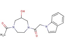 1-acetyl-4-(1H-indol-1-ylacetyl)-1,4-diazepan-6-ol