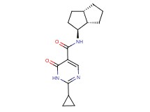 2-cyclopropyl-N-[(1S*,3aS*,6aS*)-octahydropentalen-1-yl]-6-oxo-1,6-dihydropyrimidine-5-carboxamide