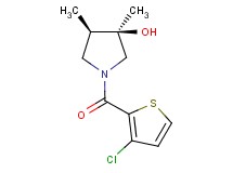 (3R*,4R*)-1-[(3-chloro-2-thienyl)carbonyl]-3,4-dimethyl-3-pyrrolidinol