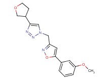 1-{[5-(3-methoxyphenyl)isoxazol-3-yl]methyl}-4-(tetrahydrofuran-3-yl)-1H-1,2,3-triazole