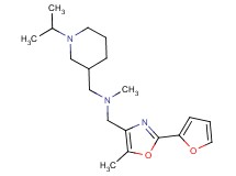 1-[2-(2-furyl)-5-methyl-1,3-oxazol-4-yl]-N-[(1-isopropylpiperidin-3-yl)methyl]-N-methylmethanamine