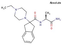 N-[(1S)-2-amino-1-methyl-2-oxoethyl]-2-(4-ethyl-1-piperazinyl)-2-indanecarboxamide