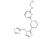 N-ethyl-2-{3-[1-(1,3-thiazol-4-ylmethyl)-1H-imidazol-2-yl]piperidin-1-yl}pyrimidin-4-amine