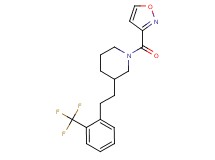 1-(3-isoxazolylcarbonyl)-3-{2-[2-(trifluoromethyl)phenyl]ethyl}piperidine