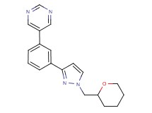 5-{3-[1-(tetrahydro-2H-pyran-2-ylmethyl)-1H-pyrazol-3-yl]phenyl}pyrimidine