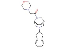 (1S*,5R*)-3-(2,3-dihydro-1H-inden-2-yl)-6-(4-morpholinylacetyl)-3,6-diazabicyclo[3.2.2]nonane