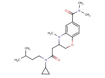 3-{2-[cyclopropyl(3-methylbutyl)amino]-2-oxoethyl}-N,N,4-trimethyl-3,4-dihydro-2H-1,4-benzoxazine-6-carboxamide