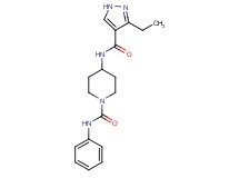 4-{[(3-ethyl-1H-pyrazol-4-yl)carbonyl]amino}-N-phenylpiperidine-1-carboxamide