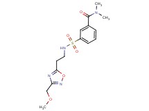 3-[({2-[3-(methoxymethyl)-1,2,4-oxadiazol-5-yl]ethyl}amino)sulfonyl]-N,N-dimethylbenzamide