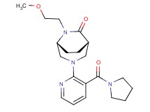 (1S*,5R*)-6-(2-methoxyethyl)-3-[3-(1-pyrrolidinylcarbonyl)-2-pyridinyl]-3,6-diazabicyclo[3.2.2]nonan-7-one