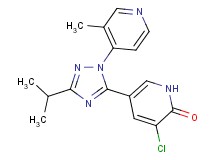 3-chloro-5-[3-isopropyl-1-(3-methylpyridin-4-yl)-1H-1,2,4-triazol-5-yl]pyridin-2(1H)-one