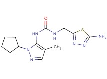 N-[(5-amino-1,3,4-thiadiazol-2-yl)methyl]-N'-(1-cyclopentyl-4-methyl-1H-pyrazol-5-yl)urea