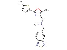 (2,1,3-benzothiadiazol-5-ylmethyl)methyl{[5-methyl-2-(5-methyl-2-thienyl)-1,3-oxazol-4-yl]methyl}amine