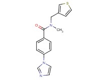 4-(1H-imidazol-1-yl)-N-methyl-N-(3-thienylmethyl)benzamide