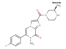 6-(4-fluorophenyl)-7-methyl-2-{[(3R)-3-methylpiperazin-1-yl]carbonyl}imidazo[1,2-a]pyrazin-8(7H)-one
