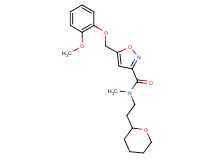 5-[(2-methoxyphenoxy)methyl]-N-methyl-N-[2-(tetrahydro-2H-pyran-2-yl)ethyl]-3-isoxazolecarboxamide
