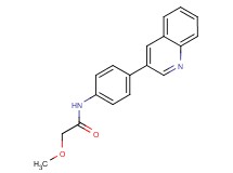 2-methoxy-N-(4-quinolin-3-ylphenyl)acetamide