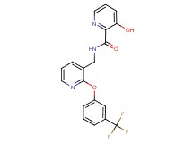 3-hydroxy-N-({2-[3-(trifluoromethyl)phenoxy]pyridin-3-yl}methyl)pyridine-2-carboxamide