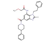 2-methoxy-N-{1-(2-phenylethyl)-5-[(4-phenyl-1-piperidinyl)carbonyl]-1H-benzimidazol-7-yl}acetamide