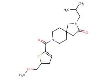 2-isobutyl-8-{[5-(methoxymethyl)-2-thienyl]carbonyl}-2,8-diazaspiro[4.5]decan-3-one
