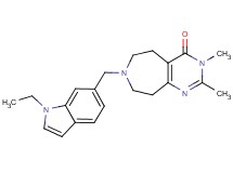 7-[(1-ethyl-1H-indol-6-yl)methyl]-2,3-dimethyl-3,5,6,7,8,9-hexahydro-4H-pyrimido[4,5-d]azepin-4-one