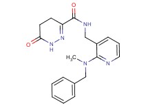 N-({2-[benzyl(methyl)amino]-3-pyridinyl}methyl)-6-oxo-1,4,5,6-tetrahydro-3-pyridazinecarboxamide