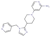 4-{4-[1-(4-pyridinylmethyl)-1H-imidazol-2-yl]-1-piperidinyl}-2-pyridinamine