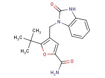 5-tert-butyl-4-[(2-oxo-2,3-dihydro-1H-benzimidazol-1-yl)methyl]-2-furamide