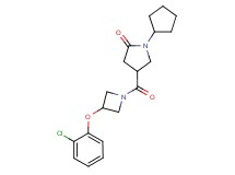 4-{[3-(2-chlorophenoxy)-1-azetidinyl]carbonyl}-1-cyclopentyl-2-pyrrolidinone