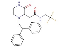 2-[1-(2,2-diphenylethyl)-3-oxo-2-piperazinyl]-N-(2,2,2-trifluoroethyl)acetamide